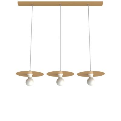 LUMICOM - NINA BINARIO Suspension, 3XE27, max 42W, métal, anodic gold, D.30cm