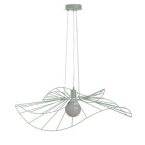 LUMICOM - NINA Suspension, 1X E27, max 42W, métal, vert iceberg, D.90cm