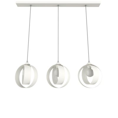 LUMICOM - NUCLEO BINARIO Suspension, 3XE27, max 42W, metallo, blanc, D.25cm