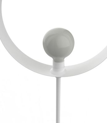 LUMICOM - NUCLEO MONO Lampadaire, 1X E27, max 42W, métal, blanc mat, D.40cm H.170cm