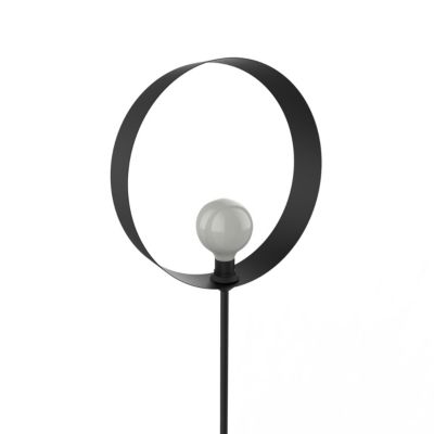 LUMICOM - NUCLEO MONO Lampadaire, 1X E27, max 42W, métal, noir mat, D.40cm H.170cm