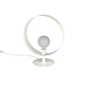 LUMICOM - NUCLEO MONO Lampe de table, 1X E27, max 42W, métal, blanc mat, D.30cm