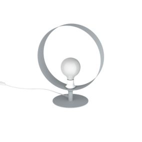 LUMICOM - NUCLEO MONO Lampe de table, 1X E27, max 42W, métal, gris, D.30cm