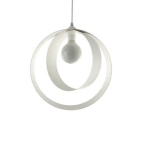 LUMICOM - NUCLEO Suspension, 1X E27, max 42W, métal, blanc mat, D.40cm