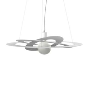 LUMICOM - ORBITAL Suspension, 1X E27, max 42W, métal, blanc mat, D.60cm