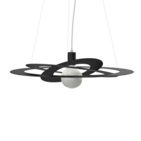 LUMICOM - ORBITAL Suspension, 1X E27, max 42W, métal, noir mat, D.40cm