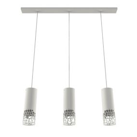 LUMICOM - ORGANIC Suspension, 3X E27, max 42W, métal, blanc mat, H30cm