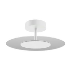 LUMICOM - ORIENT Plafonnier, LED INTEGREE, 12W, 4000K, plexiglas/métal, blanc mat, D.40cm