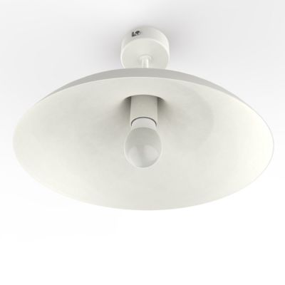 LUMICOM - PARIGINA Plafonnier, 1X E27, max 42W, métal, blanc mat, D.30cm