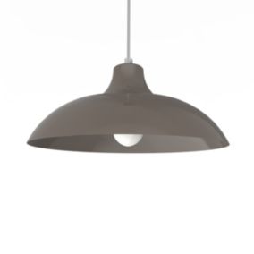 LUMICOM - PARIGINA Suspension, 1X E27, max 42W, métal, gris , D.30cm