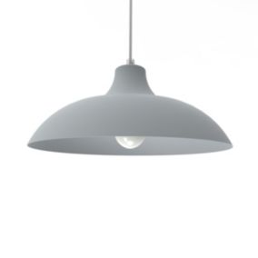 LUMICOM - PARIGINA Suspension, 1X E27, max 42W, métal, gris, D.40cm