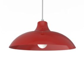 LUMICOM - PARIGINA Suspension, 1X E27, max 42W, métal, rouge brillant, D.30cm