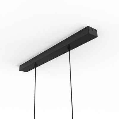 LUMICOM - PARIGINA TRACK Suspension, 2X E27, max 42W, métal, noir mat, D.30cm L.70cm