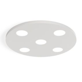 LUMICOM - PHANTEON Plafonnier, 5X GX53, max 8W, métal, blanc, D.50cm