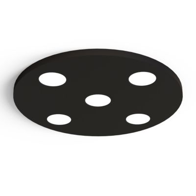 LUMICOM - PHANTEON Plafonnier, 5X GX53, max 8W, métal, noir, D.50cm