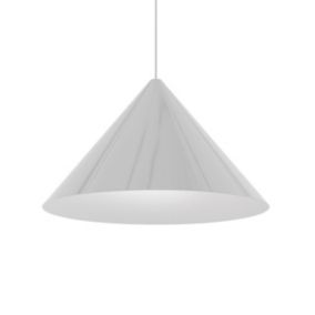 LUMICOM - PINOCCHIO Suspension, 1X E27, max 42W, métal, blanc brillant, D.50cm