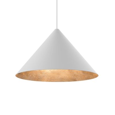 LUMICOM - PINOCCHIO Suspension, 1X E27, max 42W, métal, blanc/feuille d'or, D.70cm