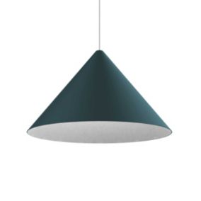 LUMICOM - PINOCCHIO Suspension, 1X E27, max 42W, métal, bleu méditerranéen/blanc, D.50cm