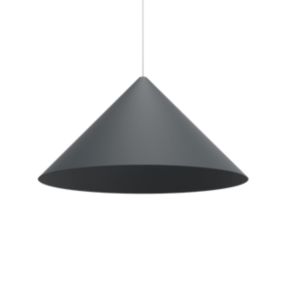 LUMICOM - PINOCCHIO Suspension, 1X E27, max 42W, métal, gris anthracite, D.50cm