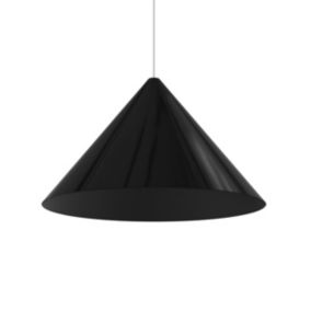 LUMICOM - PINOCCHIO Suspension, 1X E27, max 42W, métal, noir brillant, D.70cm