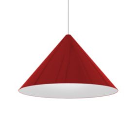 LUMICOM - PINOCCHIO Suspension, 1X E27, max 42W, métal, rouge brillant/blanc, D.50cm