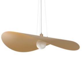 LUMICOM - PIUMA Suspension, 1X E27, max 42W, métal, anodic gold, D.90cm