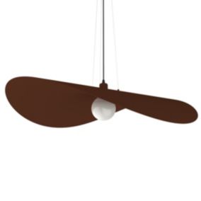 LUMICOM - PIUMA Suspension, 1X E27, max 42W, métal, corten, D.90cm