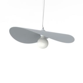 LUMICOM - PIUMA Suspension, 1X E27, max 42W, métal, gris, D.60cm