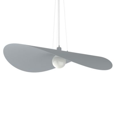 LUMICOM - PIUMA Suspension, 1X E27, max 42W, métal, gris, D.90cm