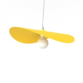 LUMICOM - PIUMA Suspension, 1X E27, max 42W, métal, jaune, D.60cm