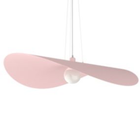 LUMICOM - PIUMA Suspension, 1X E27, max 42W, métal, rose, D.90cm