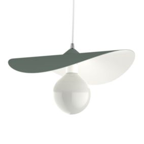 LUMICOM - PIUMA Suspension, 1X E27, max 42W, métal, vert iceberg, D.40cm