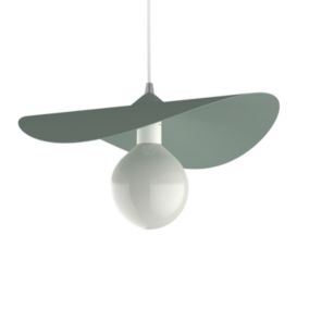 LUMICOM - PIUMA Suspension, 1X E27, max 42W, métal, vert iceberg, D.40cm