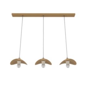 LUMICOM - PIUMA Suspension, 3XE27, max 42W, métal, anodic gold, 25x20cm