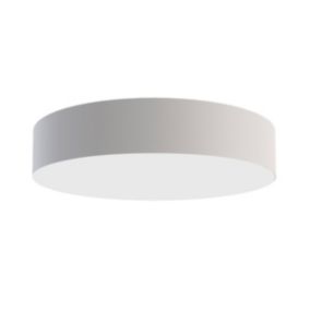 LUMICOM - PUNNETT Plafonnier, LED INTEGREE, 12W, 4000K, métal/verre, blanc mat, D.30cm