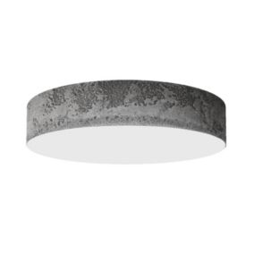 LUMICOM - PUNNETT Plafonnier, LED INTEGREE, 18W, 4000K, métal/verre, béton, D.40cm