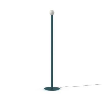 LUMICOM - PURO Lampadaire, 1X E27, max 42W, métal, bleu méditerranéen, D.4cm H.165cm