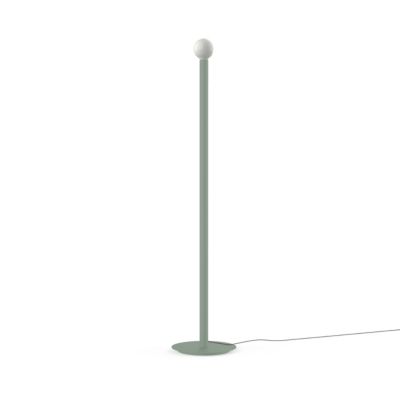 LUMICOM - PURO Lampadaire, 1X E27, max 42W, métal, vert iceberg, D.4cm H.165cm