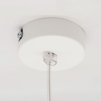 LUMICOM - PURO Suspension, 1X E27, max 42W, métal, blanc mat, D.4cm H.40cm