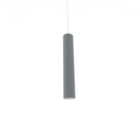 LUMICOM - ROND Suspension, 1X GU10, max 33W, métal, gris, H.30cm