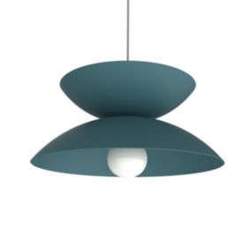 LUMICOM - ROND Suspension, 1X GU10, max 33W, métal, vert iceberg, H.60cm