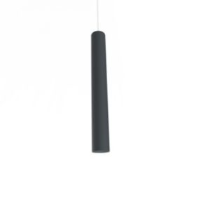 LUMICOM - ROND Suspension, 3X GU10, max 33W, métal, noir brillant, L70cm x H30cm