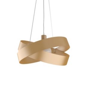 LUMICOM - SOFT Suspension, 1X E27, max 42W, métal, anodic or, D.40cm