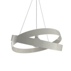 LUMICOM - SOFT Suspension, 1X E27, max 42W, métal, blanc brillant, D60cm