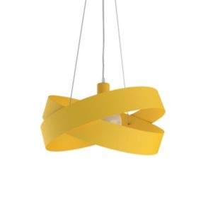 LUMICOM - SOFT Suspension, 1X E27, max 42W, métal, jaune, D.40cm