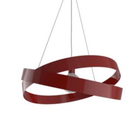 LUMICOM - SOFT Suspension, 1X E27, max 42W, métal, rouge brillant, D60cm