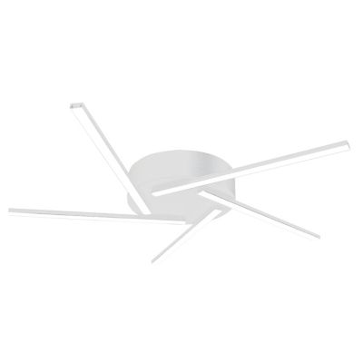 LUMICOM - SPIN Plafonnier, STRIP LED, 4000K, métal, blanc mat, D.60cm