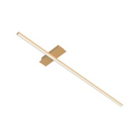 LUMICOM - SPLINT 1X Plafonnier, STRIP LED, 17W/m, 3000K, métal, anodic gold, L100cm