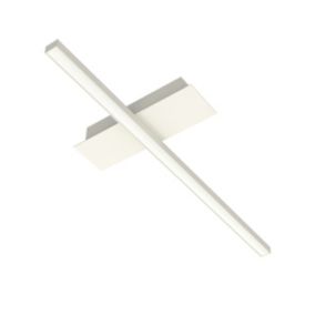 LUMICOM - SPLINT 1X Plafonnier, STRIP LED, 8.5W/m, 3000K, métal, blanc brillant, L50cm