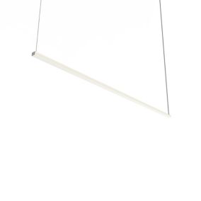 LUMICOM - SPLINT 1X Suspension, STRIP LED, 17W/m, 3000K, métal, blanc brillant, L100cm